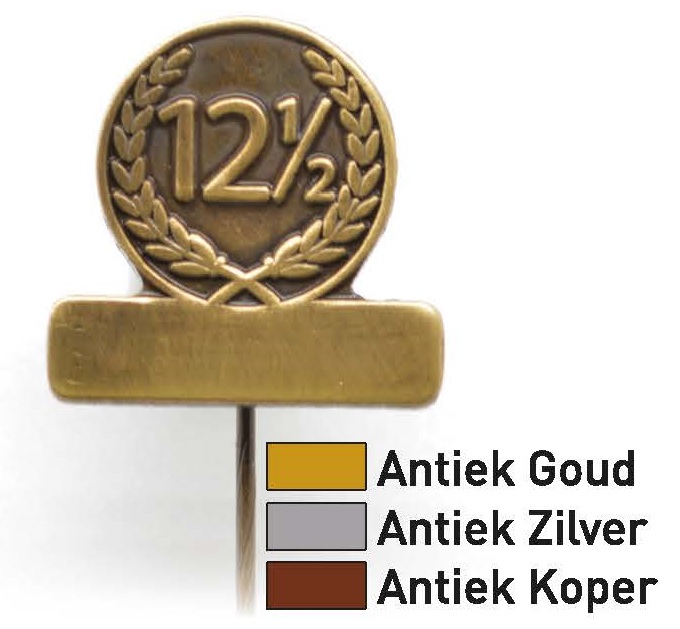 12,5 jaar Jubileumspeldje Artnr. 50